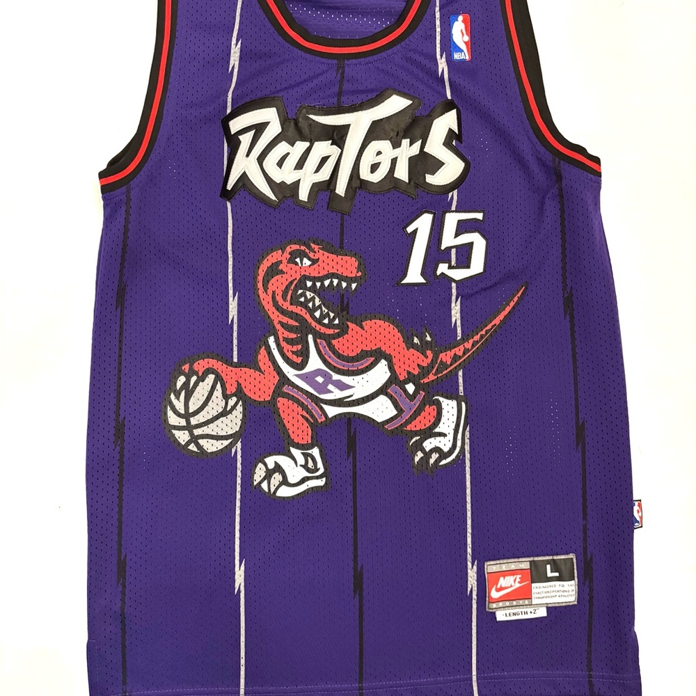 Vince Carter vintage Nike Toronto Raptors Purple Jersey men’s size Large, +2.